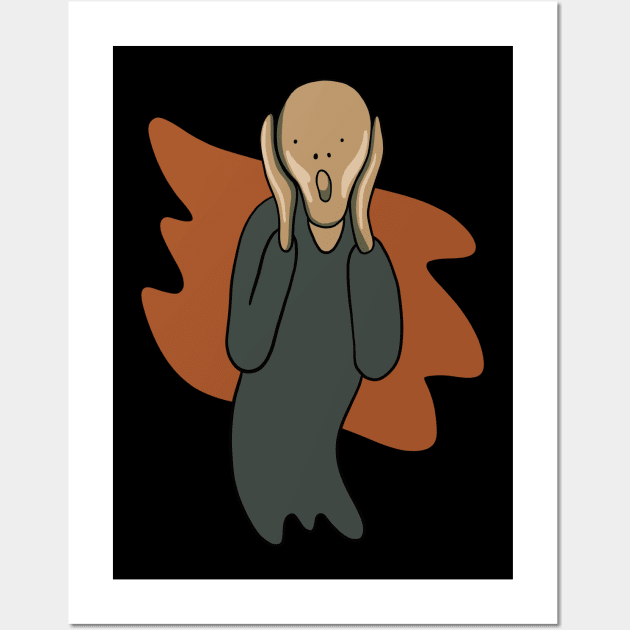 Edvard Munch Scream Isolated Minimal Wall Art by isstgeschichte